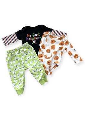 Old Navy/Cat & Jack Infant Halloween Set, Size 3-6M Bodysuits, 6-9M Bottoms